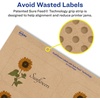 image:imageAvery Kraft Brown Rectangle Scalloped Labels Sure Feed Technology 2 x 3 120 Kraft Brown Labels PrinttoTheEdge LaserInkjet Printable120 labels