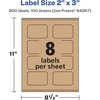 image:imageAvery Kraft Brown Rectangle Scalloped Labels Sure Feed Technology 2 x 3 120 Kraft Brown Labels PrinttoTheEdge LaserInkjet Printable800 labels