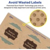 image:imageAvery Kraft Brown Round Scalloped Labels Sure Feed Technology 25 Diameter 135 Kraft Brown Labels PrinttoTheEdge LaserInkjet Printable225 labels