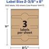 image:imageAvery Kraft Brown Wraparound Band Labels Sure Feed Technology 238 x 8 Cigar Band Labels 300 Total LaserInkjet Printable300 labels