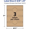image:imageAvery Kraft Brown Wraparound Band Labels Sure Feed Technology 238 x 8 Cigar Band Labels 300 Total LaserInkjet Printable75 labels