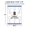 image:imageAvery Matte Clear Lollipop Labels Sure Feed Technology 15 x 4 200 Matte Clear Labels PrinttoTheEdge LaserInkjet Printable200 labels