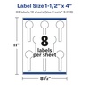 image:imageAvery Matte Clear Lollipop Labels Sure Feed Technology 15 x 4 200 Matte Clear Labels PrinttoTheEdge LaserInkjet Printable80 labels