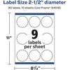 image:imageAvery Matte Clear Round Scalloped Labels Sure Feed Technology 25 Diameter 90 Matte Clear Labels PrinttoTheEdge LaserInkjet Printable90 labels