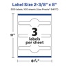 image:imageAvery Matte Clear Wraparound Band Labels Sure Feed Technology 238 x 8 Cigar Band Labels 30 Total LaserInkjet Printable300 labels