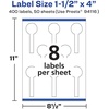 image:imageAvery Matte White Lollipop Labels Sure Feed Technology 15 x 4 200 White Labels PrinttoTheEdge Permanent Adhesive LaserInkjet Printable400 labels