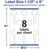 image:imageAvery Matte White Lollipop Labels Sure Feed Technology 15 x 4 200 White Labels PrinttoTheEdge Permanent Adhesive LaserInkjet Printable800 labels
