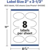 image:imageAvery Matte White Oval Labels Sure Feed Technology 2 x 313 200 Matte White Printable Labels800 Labels