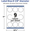 image:imageAvery Matte White Removable Round Scalloped Labels Sure Feed Technology PrinttoTheEdge 25 Diameter 135 Removable Labels LaserInkjet Printable225 labels