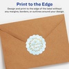 image:imageAvery Matte White Round Scalloped Labels Sure Feed Technology 25 Diameter 225 Matte White Printable Labels225 Labels