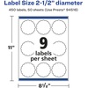 image:imageAvery Matte White Round Scalloped Labels Sure Feed Technology 25 Diameter 225 Matte White Printable Labels450 Labels