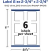 image:imageAvery Matte White Square Labels Sure Feed Technology 275 x 275 150 Matte White Printable Labels1 500 Labels