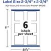 image:imageAvery Matte White Square Labels Sure Feed Technology 275 x 275 150 Matte White Printable Labels300 Labels