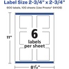 image:imageAvery Matte White Square Labels Sure Feed Technology 275 x 275 150 Matte White Printable Labels600 Labels