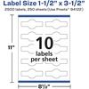 image:imageAvery Matte White Wraparound Band Labels Sure Feed Technology 15 x 35 Cigar Band Labels 250 Total PrinttoTheEdge Permanent Adhesive LaserInkjet Printable2 500 labels