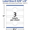 image:imageAvery Matte White Wraparound Band Labels Sure Feed Technology 238 x 8 Cigar Band Labels Permanent Adhesive LaserInkjet Printable 75 Total150 labels