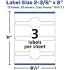 image:imageAvery Matte White Wraparound Band Labels Sure Feed Technology 238 x 8 Cigar Band Labels Permanent Adhesive LaserInkjet Printable 75 Total75 labels