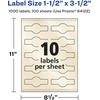 image:imageAvery Pearlized Ivory Cigar Labels Sure Feed Technology PrinttotheEdge 15 x 35 100 Labels LaserInkjet Compatible1 000 labels