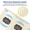 image:imageAvery Pearlized Ivory Round Scalloped Labels Sure Feed Technology PrinttoTheEdge 25 Diameter 225 Pearlized Ivory Labels LaserInkjet Printable450 labels