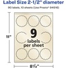 image:imageAvery Pearlized Ivory Round Scalloped Labels Sure Feed Technology PrinttoTheEdge 25 Diameter 225 Pearlized Ivory Labels LaserInkjet Printable90 labels