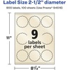 image:imageAvery Pearlized Ivory Round Scalloped Labels Sure Feed Technology PrinttoTheEdge 25 Diameter 225 Pearlized Ivory Labels LaserInkjet Printable900 labels