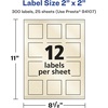 image:imageAvery Pearlized Ivory Square Labels Sure Feed Technology PrinttoTheEdge 2 x 2 120 Pearlized Ivory Labels LaserInkjet Printable300 labels