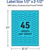 image:imageAvery Printable Barbell Labels Sure Feed Technology 12 x 212 Bright Blue Labels LaserInkjet Printable 450 Total Great for Jewelry and Cords1 800 labels