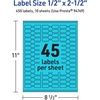 image:imageAvery Printable Barbell Labels Sure Feed Technology 12 x 212 Bright Blue Labels LaserInkjet Printable 450 Total Great for Jewelry and Cords450 labels