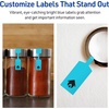 image:imageAvery Printable Barbell Labels Sure Feed Technology 12 x 212 Bright Blue Labels LaserInkjet Printable 450 Total Great for Jewelry and Cords450 labels