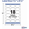 image:imageAvery Printable Blank Oval Labels 15 x 25 Matte White 450 Customizable Labels 2256415 x 25