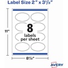 image:imageAvery Printable Blank Oval Labels 15 x 25 Matte White 450 Customizable Labels 225642 x 313
