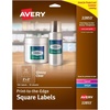 image:imageAvery Printable Blank Square Labels 2 x 2 Glossy Crystal Clear 120 Customizable Labels 22853Labels