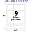 image:imageAvery Printable Blank Square Labels 275 x 275 Matte White 630 Customizable Labels 5196275 x 275
