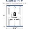 image:imageAvery Printable Durable White Lollipop Labels Sure Feed Technology 1 x 4 PrinttotheEdge Waterproof Labels Laser amp PigmentBased Inkjet Compatible 80 Total800 labels