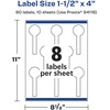 image:imageAvery Printable Durable White Lollipop Labels Sure Feed Technology 15 x 4 PrinttotheEdge Waterproof Labels Laser amp PigmentBased Inkjet Compatible 80 Total80 labels