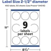 image:imageAvery Printable Durable White Round Scalloped Labels Sure Feed Technology 25 Diameter PrinttotheEdge Waterproof Labels Laser amp PigmentBased Inkjet Compatible 450 Total450 labels