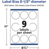 image:imageAvery Printable Durable White Round Scalloped Labels Sure Feed Technology 25 Diameter PrinttotheEdge Waterproof Labels Laser amp PigmentBased Inkjet Compatible 450 Total900 labels