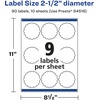 image:imageAvery Printable Durable White Round Scalloped Labels Sure Feed Technology 25 Diameter PrinttotheEdge Waterproof Labels Laser amp PigmentBased Inkjet Compatible 450 Total90 labels