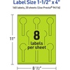 image:imageAvery Printable Lollipop Labels Sure Feed Technology 112 x 4 Bright Green Labels PrinttoTheEdge LaserInkjet Printable 80 Total Great for Jars and Baking Seal Stickers160 labels