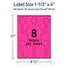 image:imageAvery Printable Lollipop Labels Sure Feed Technology 112 x 4 Neon Magenta Labels PrinttoTheEdge LaserInkjet Printable 160 Total Great for Jars and Baking Seal Stickers160 labels