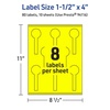 image:imageAvery Printable Lollipop Labels Sure Feed Technology 112 x 4 Neon Yellow Labels PrinttoTheEdge LaserInkjet Printable 160 Total Great for Jars and Baking Seal Stickers80 labels