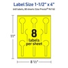 image:imageAvery Printable Lollipop Labels Sure Feed Technology 112 x 4 Neon Yellow Labels PrinttoTheEdge LaserInkjet Printable 160 Total Great for Jars and Baking Seal Stickers640 labels