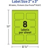 image:imageAvery Printable Rectangle Scalloped Labels Sure Feed Technology 2 x 3 Bright Green Labels PrinttoTheEdge LaserInkjet Printable 80 Total Great for Mailing and Candles80 labels