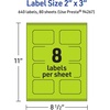 image:imageAvery Printable Rectangle Scalloped Labels Sure Feed Technology 2 x 3 Bright Green Labels PrinttoTheEdge LaserInkjet Printable 80 Total Great for Mailing and Candles640 labels