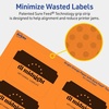 image:imageAvery Printable Rectangle Scalloped Labels Sure Feed Technology 2 x 3 Bright Orange Labels PrinttoTheEdge LaserInkjet Printable 80 Total Great for Mailing and Candles160 labels