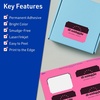 image:imageAvery Printable Rectangle Scalloped Labels Sure Feed Technology 2 x 3 Bright Pink Labels PrinttoTheEdge LaserInkjet Printable 80 Total Great for Mailing and Candles160 labels