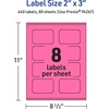 image:imageAvery Printable Rectangle Scalloped Labels Sure Feed Technology 2 x 3 Bright Pink Labels PrinttoTheEdge LaserInkjet Printable 80 Total Great for Mailing and Candles640 labels