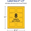 image:imageAvery Printable Rectangle Scalloped Labels Sure Feed Technology 2 x 3 Bright Yellow Labels PrinttoTheEdge LaserInkjet Printable 80 Total Great for Mailing and Candles640 labels