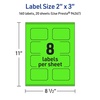 image:imageAvery Printable Rectangle Scalloped Labels Sure Feed Technology 2 x 3 Neon Green Labels PrinttoTheEdge LaserInkjet Printable 80 Total Great for Mailing and Candles160 labels