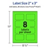image:imageAvery Printable Rectangle Scalloped Labels Sure Feed Technology 2 x 3 Neon Green Labels PrinttoTheEdge LaserInkjet Printable 80 Total Great for Mailing and Candles640 labels